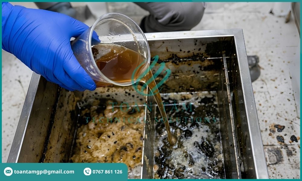 Ứng dụng vi sinh hỗ trợ phân hủy dầu mỡ