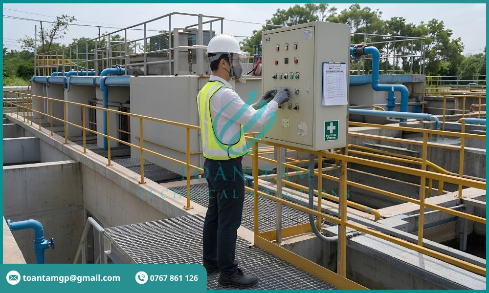 Vận hành hệ thống xử lý nước thải sinh hoạt