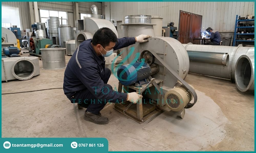 Vệ sinh quạt hút khí thải