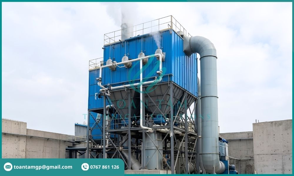 Xử lý bụi xi măng bằng lọc bụi tĩnh điện