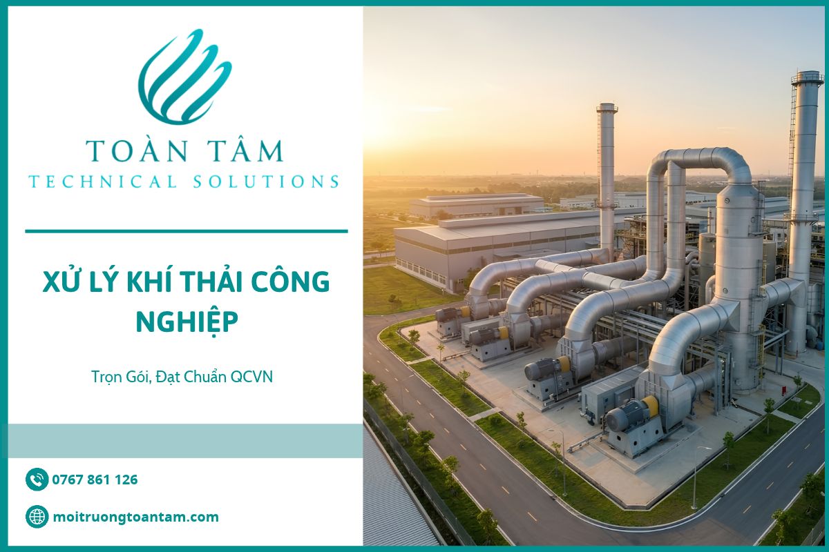 Xử lý khí thải công nghiệp trọn gói, đạt chuẩn QCVN