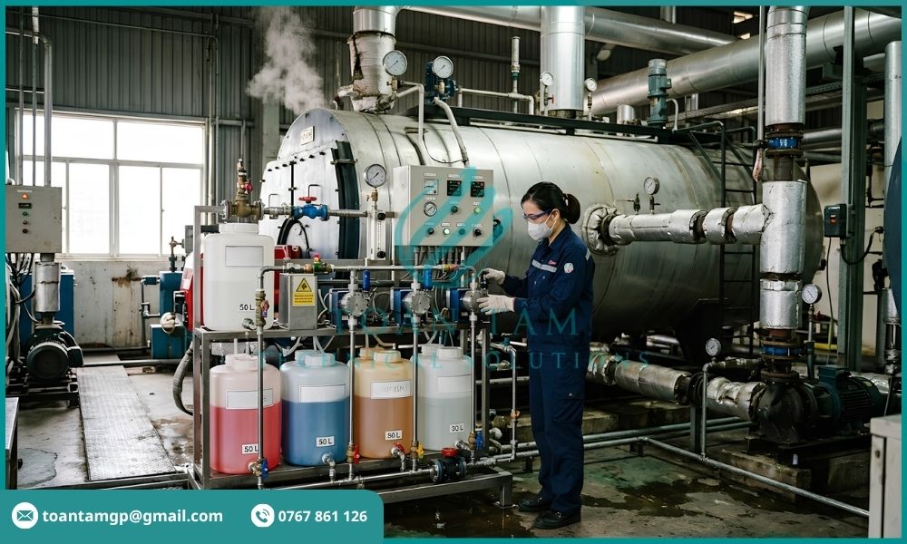 Giải pháp xử lý nước cấp lò hơi bằng hóa chất