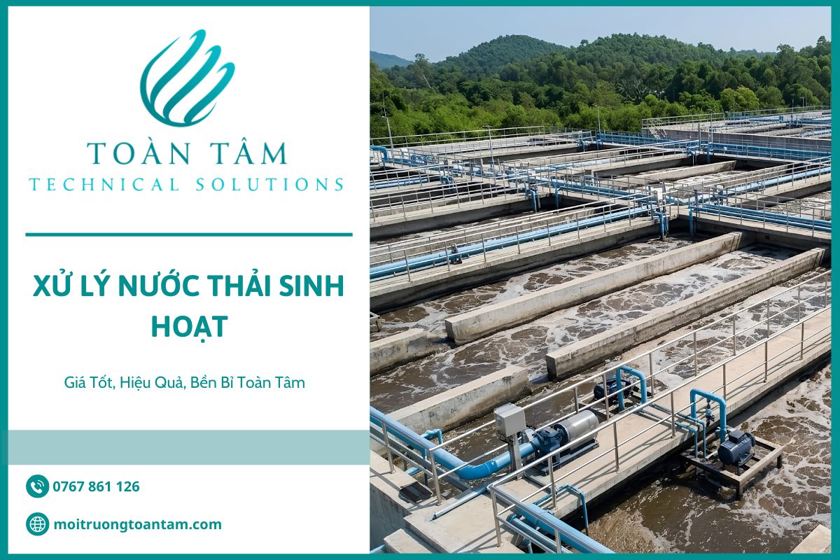 Xử lý nước thải sinh hoạt giá tốt, hiệu quả