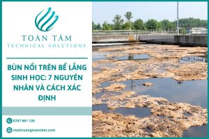 7 nguyên nhân khiến bùn nổi trên bể lắng