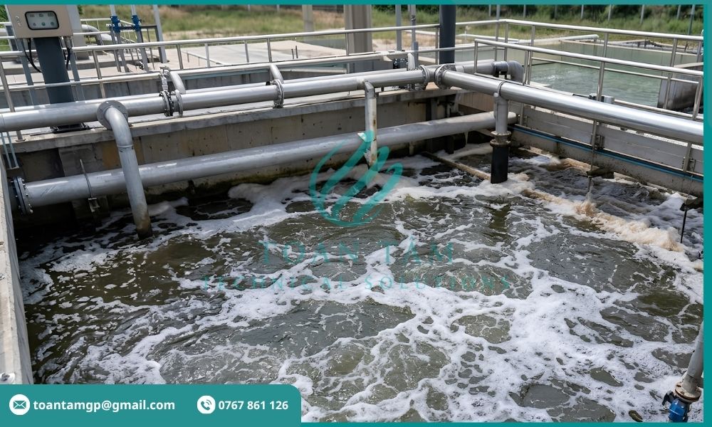 Bể xử lý sinh học với quá trình sục khí