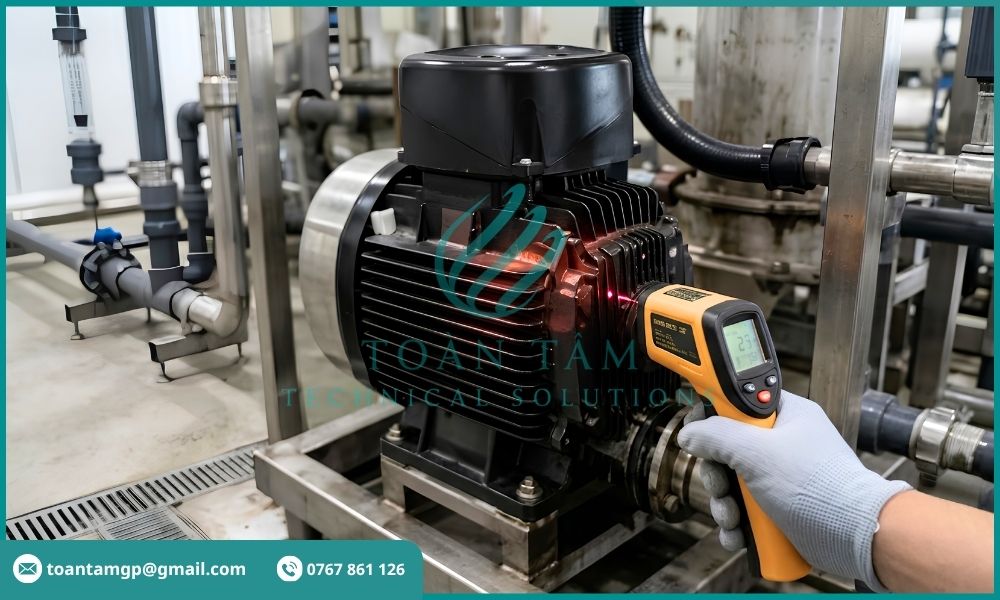 Bơm cao áp RO có dấu hiệu nóng bất thường