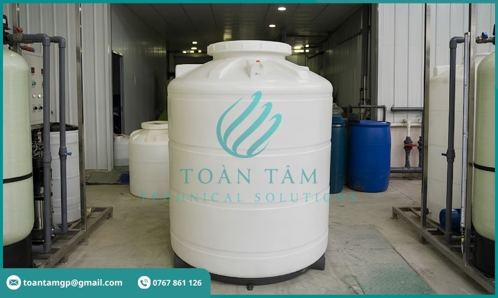 Bồn chứa muối hoàn nguyên nhựa PE