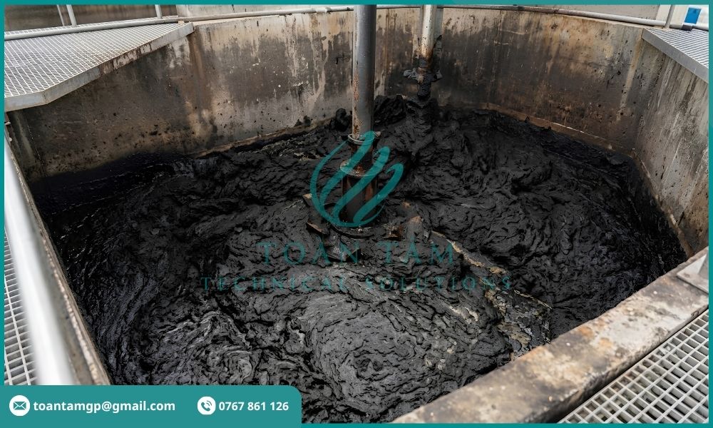Bùn vi sinh tích tụ lâu ngày