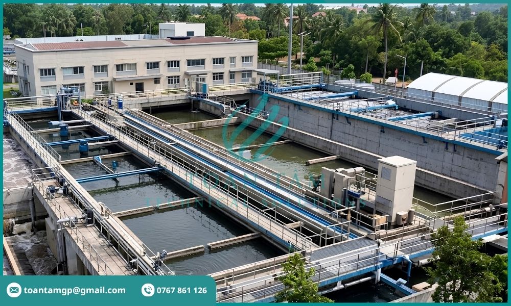 Các bể xử lý trong hệ thống xử lý nước thải