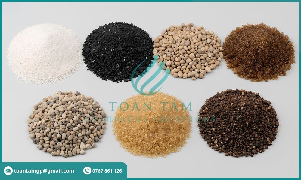 Các loại vật liệu lọc thường được sử dụng