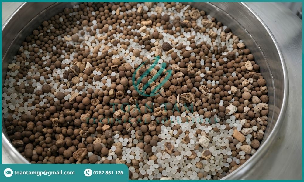 Các tầng vật liệu lọc bị trộn lẫn