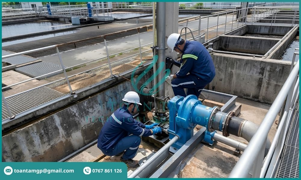 Cải tạo thiết bị thu gom bùn tại bể lắng