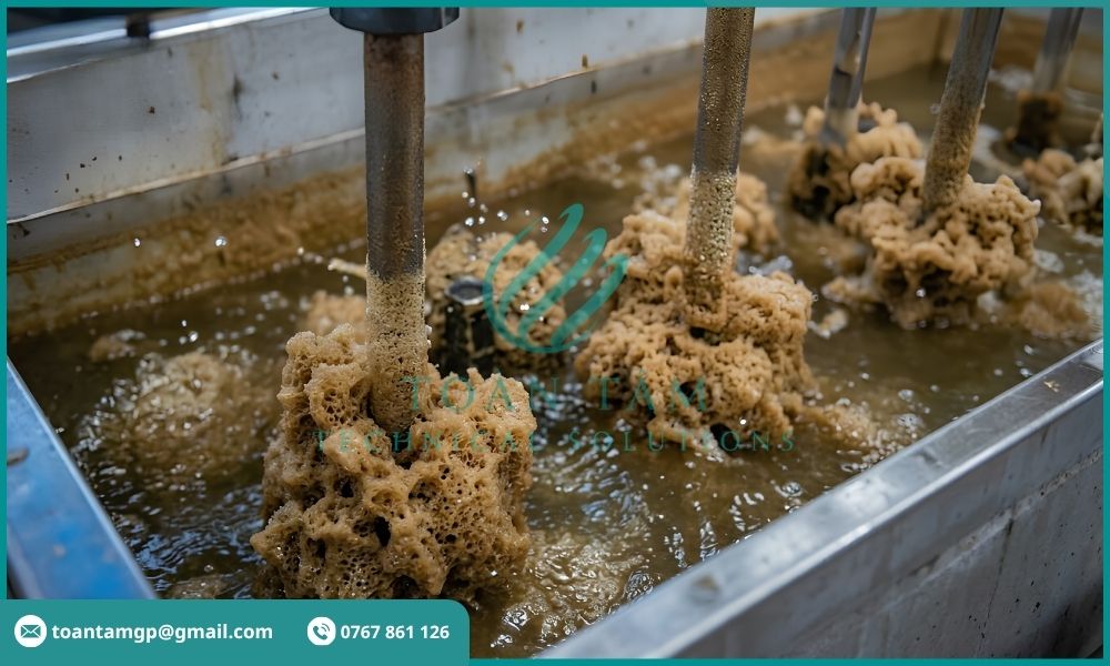 Công đoạn keo tụ trong hệ thống xử lý nước thải