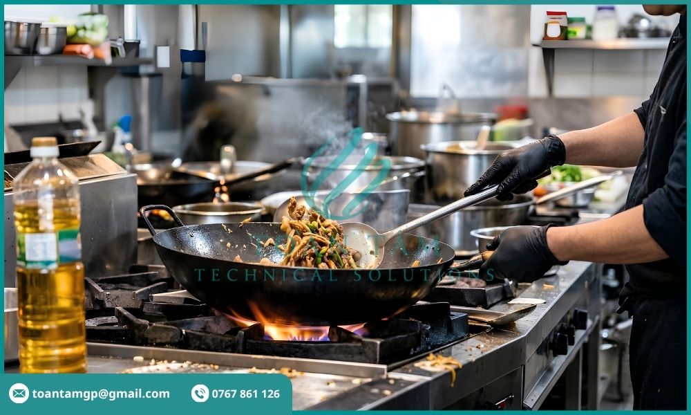 Dầu mỡ phát sinh từ quá trình nấu nướng