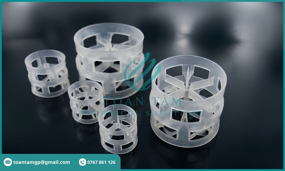Đệm Pall Ring trong tháp hấp thụ khí thải
