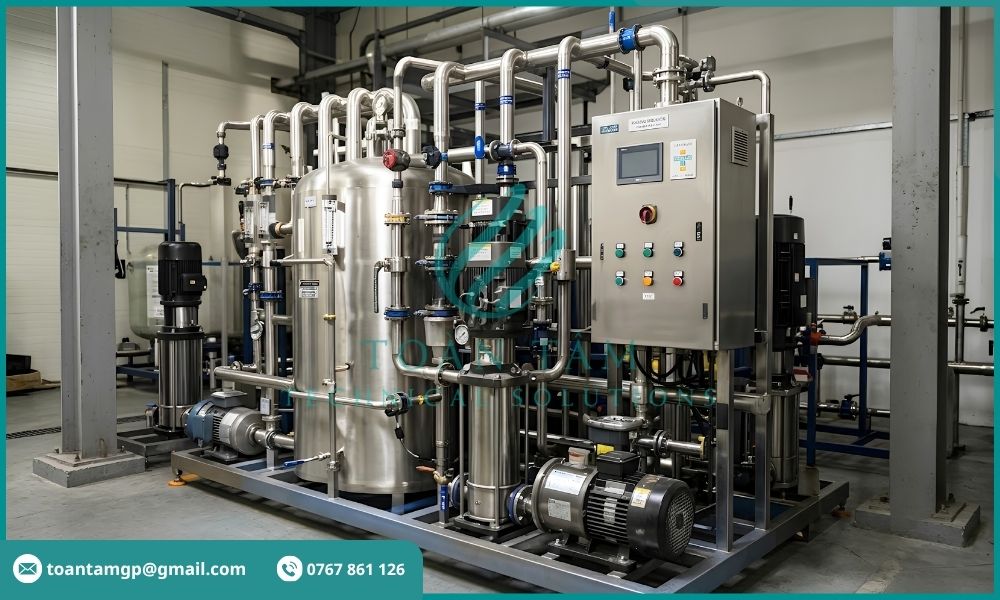 Hệ thống CIP đang hoạt động