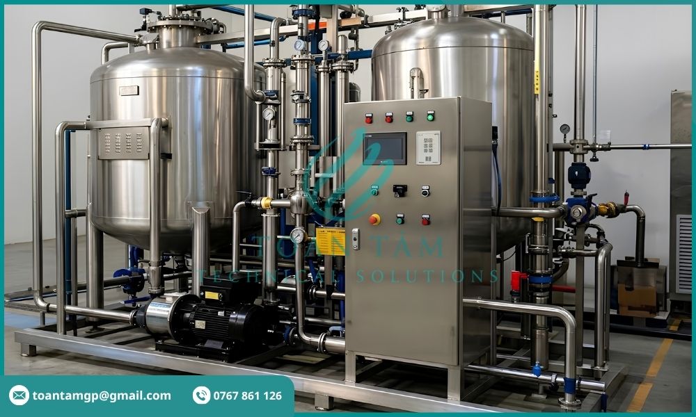Hệ thống CIP vệ sinh màng UF
