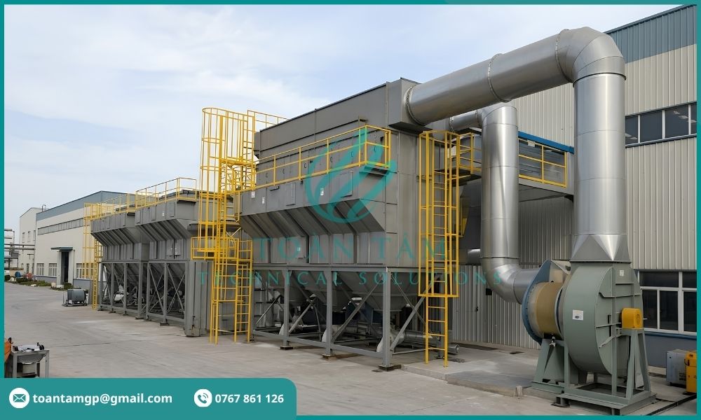 Hệ thống xử lý bụi sơn tiết kiệm điện năng
