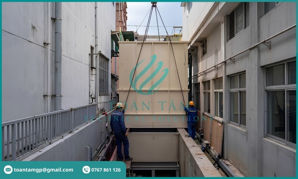 Hệ thống xử lý với diện tích hạn chế
