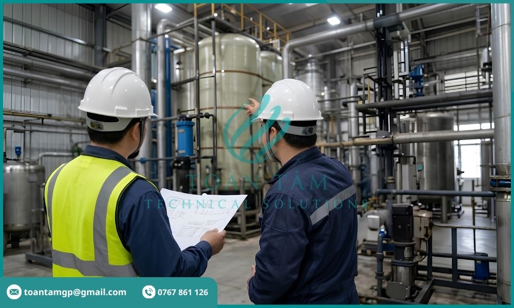 Khảo sát nhà máy xử lý nước cấp nồi hơi