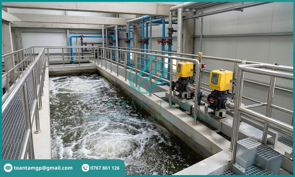 Khử trùng nước sau xử lý bằng clo