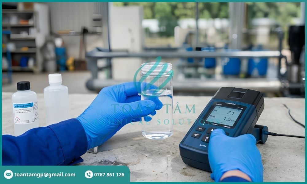 Kiểm tra, đánh giá chất lượng nước sau cột lọc