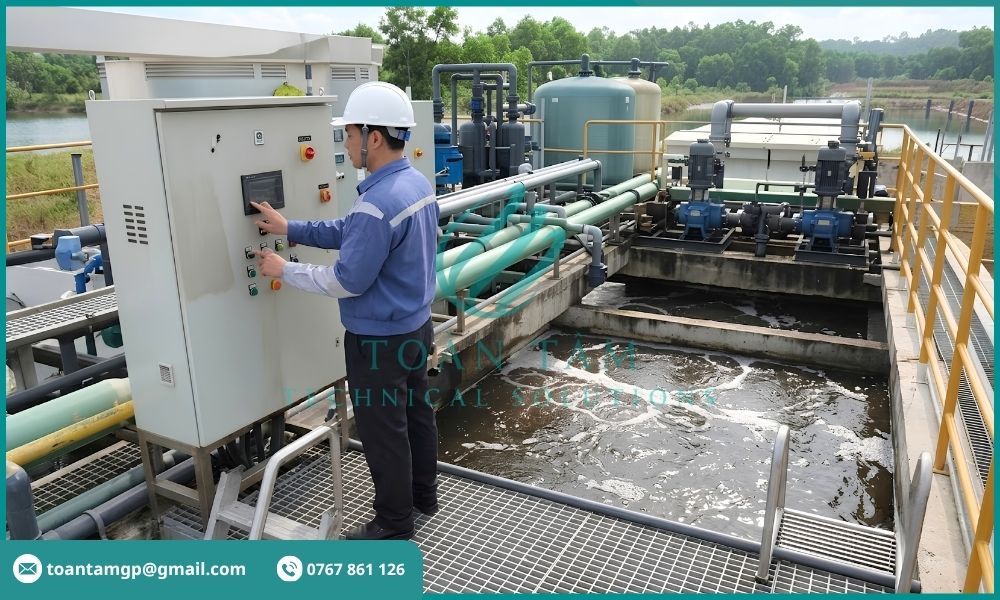 Kỹ thuật viên vận hành và chạy thử hệ thống