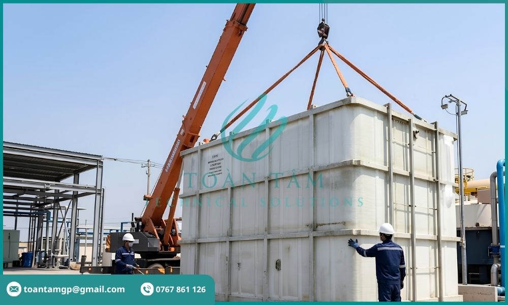 Lắp đặt hệ XLNT 100 m³/ngày cho nhà máy