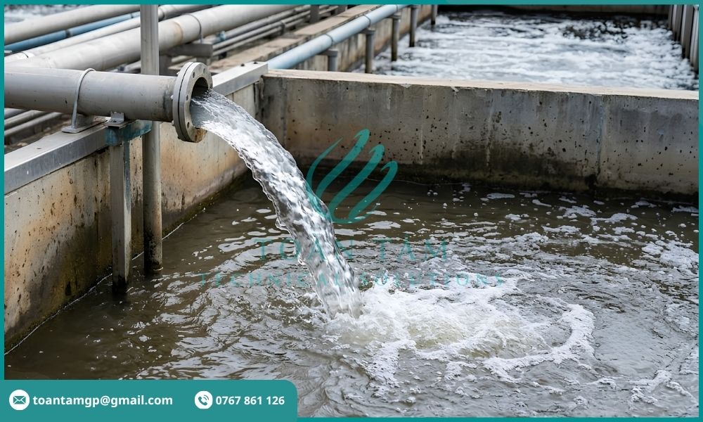 Lượng nước bị hút qua màng MBR tăng