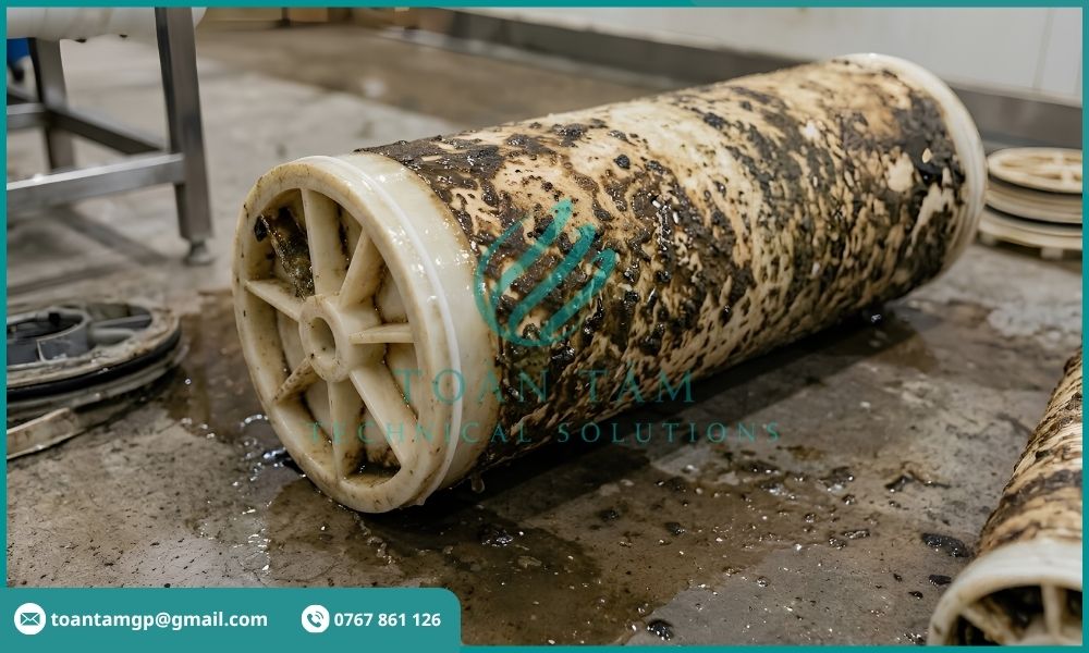 Màng RO bị fouling và bám cặn