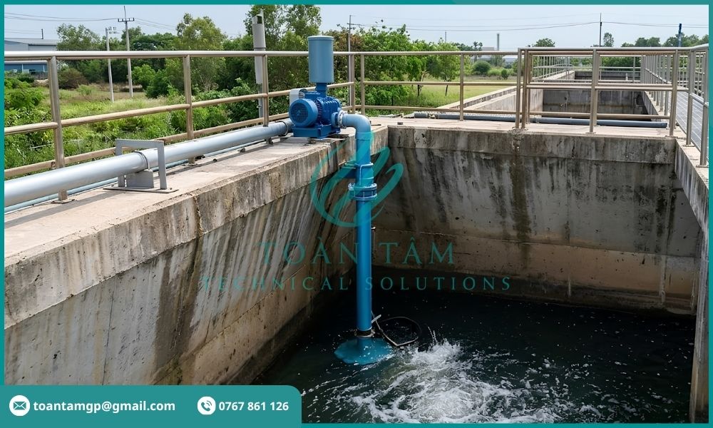 Máy hoạt động trong điều kiện bể sâu