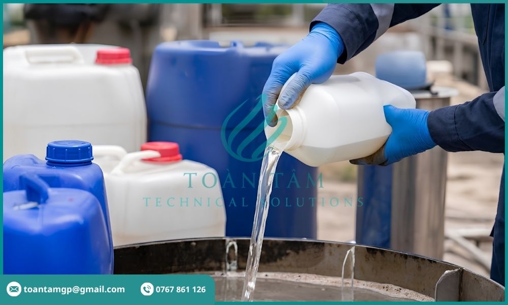 Nước thải chứa hóa chất tẩy rửa
