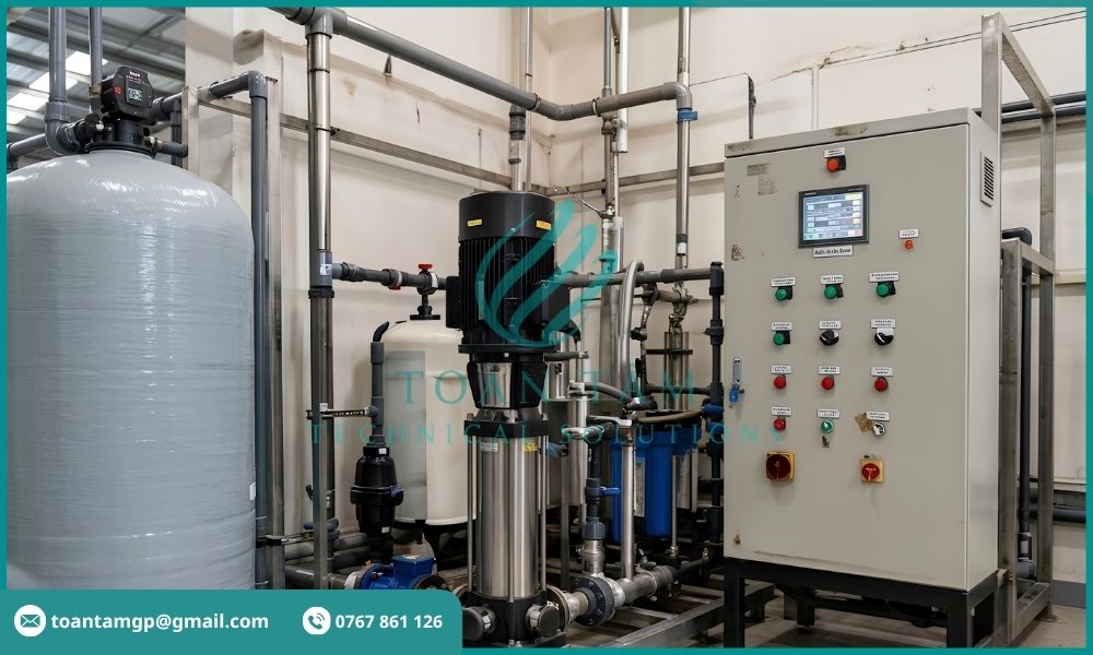 Quá trình cấp nước cho hệ thống RO