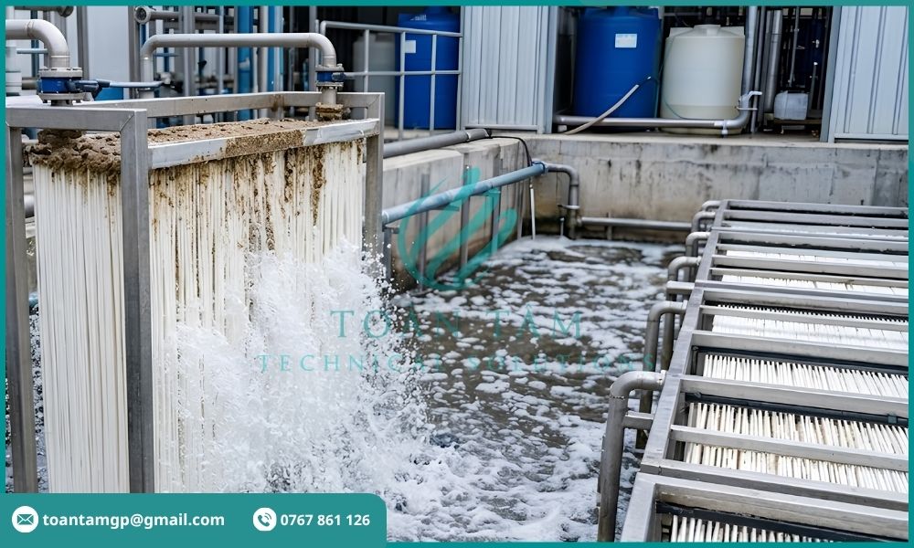 Sục khí tại module màng MBR
