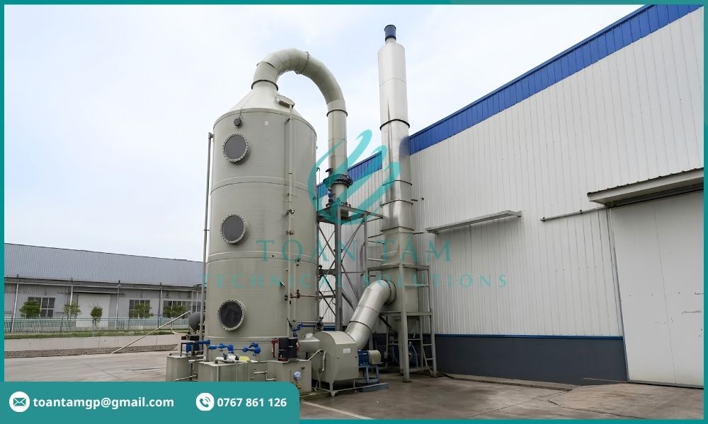 Tháp hấp thụ hóa chất xử lý khí thải