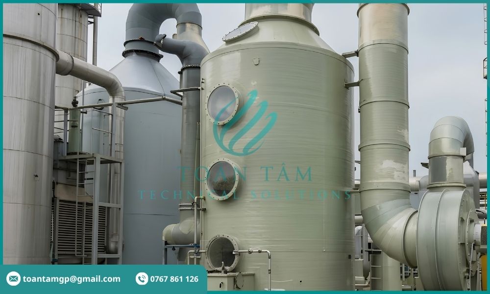 Tháp rửa khí xử lý khí thải công nghiệp