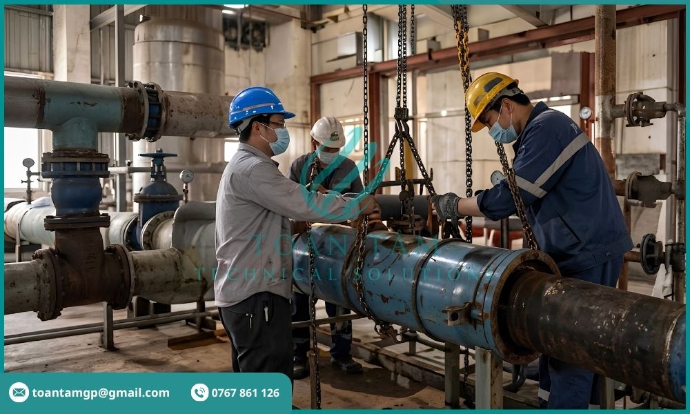 Thay thế thiết bị nồi hơi bị ăn mòn mạnh