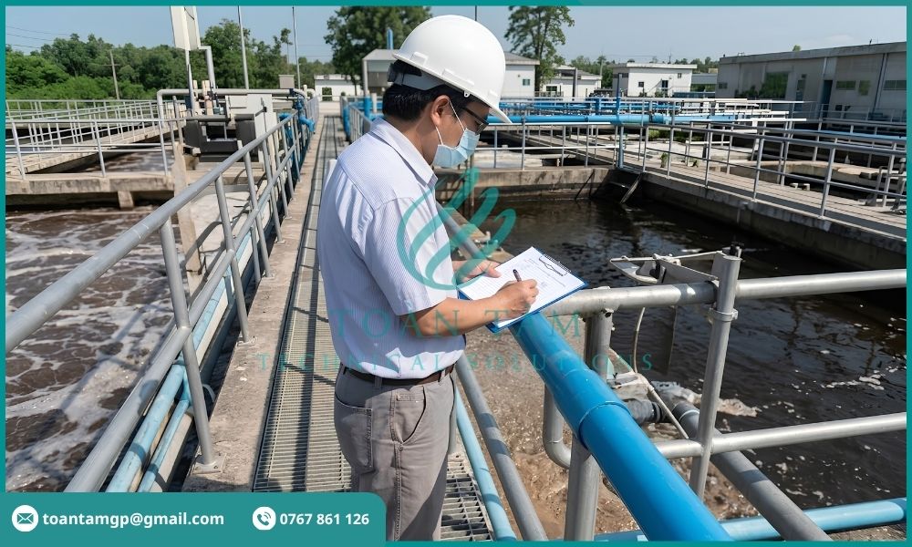 Theo dõi tình trạng vận hành của bể Aerotank