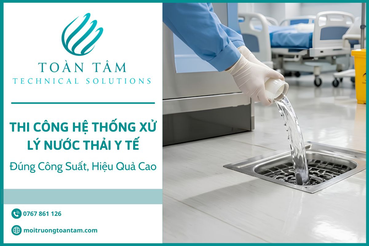 Thi công hệ thống xử lý nước thải y tế hiệu quả