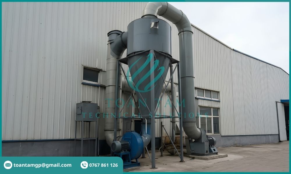 Thiết bị cyclone xử lý bụi lò hơi
