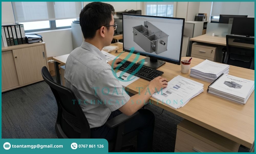 Thiết kế bể tách mỡ cho nhà hàng