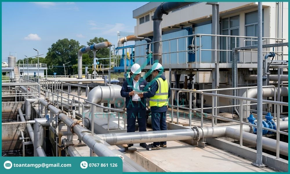 Thực hiện cải tạo hệ thống bể Anoxic