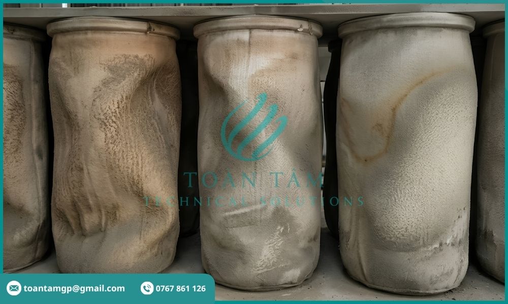 Vật liệu lọc Bag Filter bị biến dạng do nhiệt độ