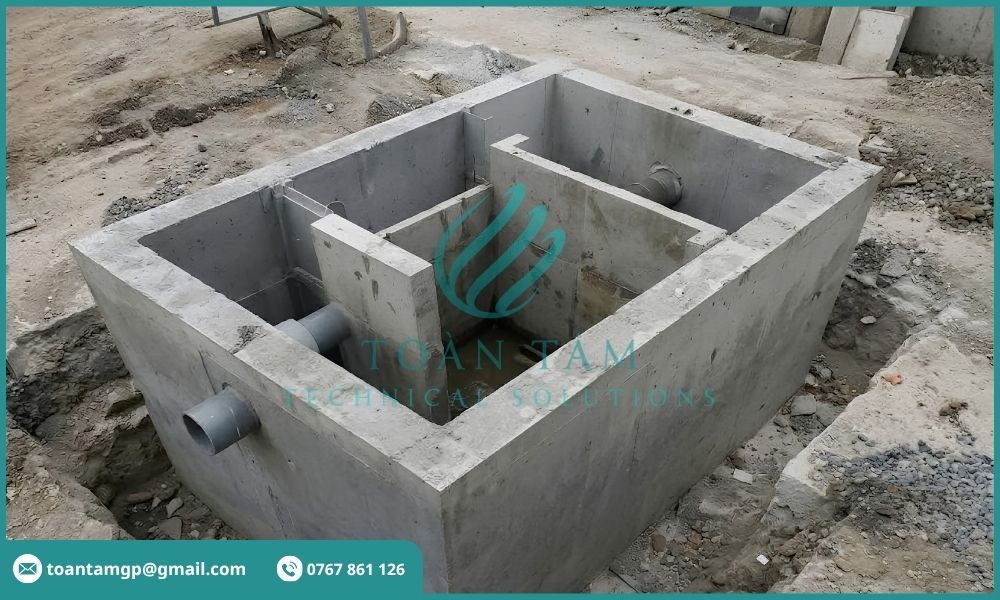 Bể tách dầu bằng bê tông
