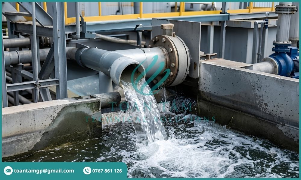 Cấp nước sạch vào bể trước khi khởi động