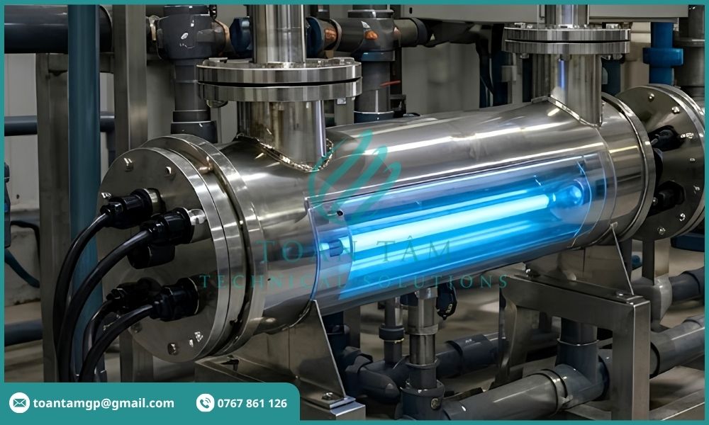 Chạy thử hệ thống đèn UV diệt khuẩn nước