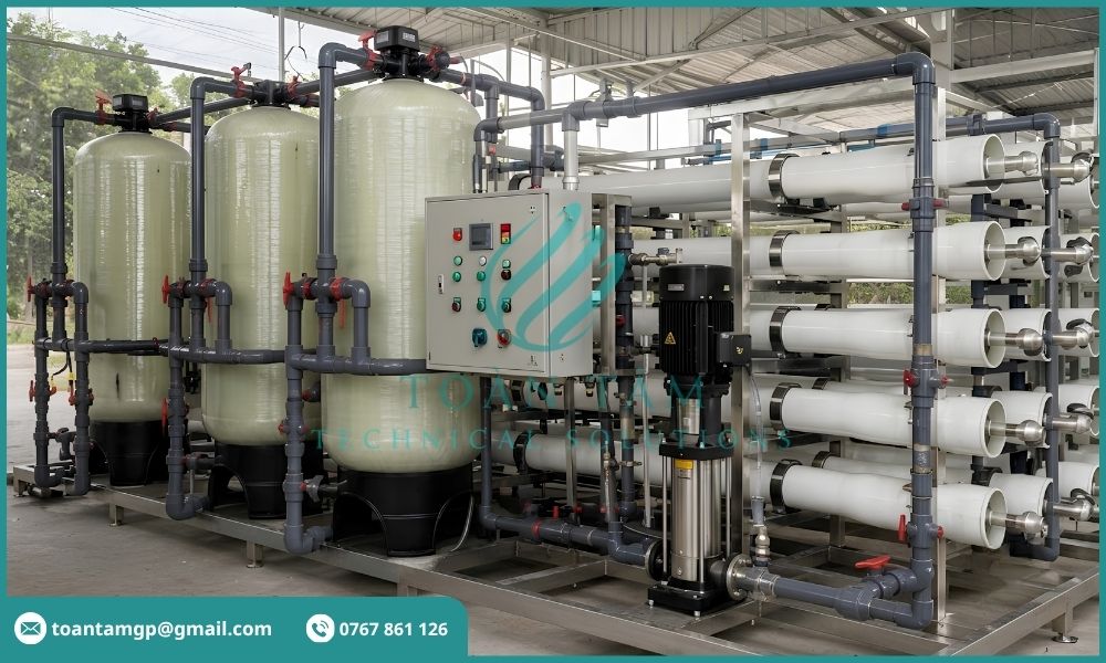 Cột lọc áp lực và cụm màng RO