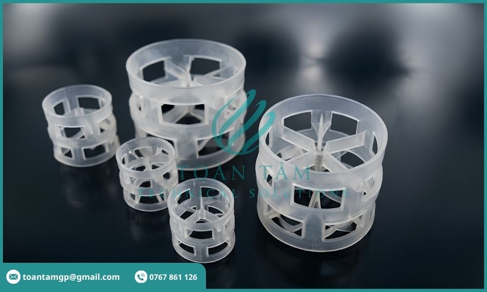 Đệm Pall Ring trong tháp rửa khí