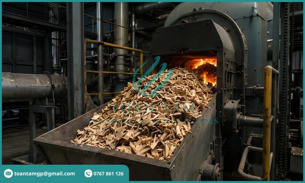 Đốt biomass trong lò hơi công nghiệp