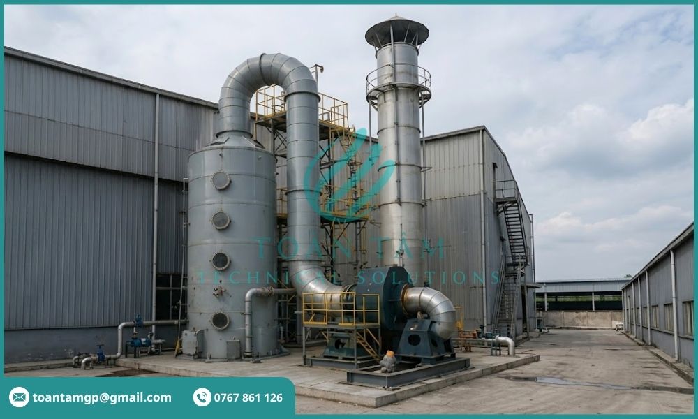 Hệ thống xử lý khí thải dành cho lò hơi đốt củi